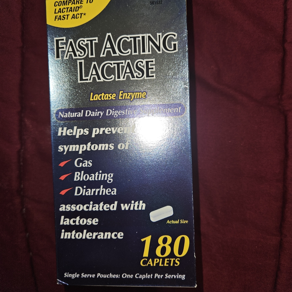 Kirklands Fast Acting Lactase Caplets - Blue and Yellow